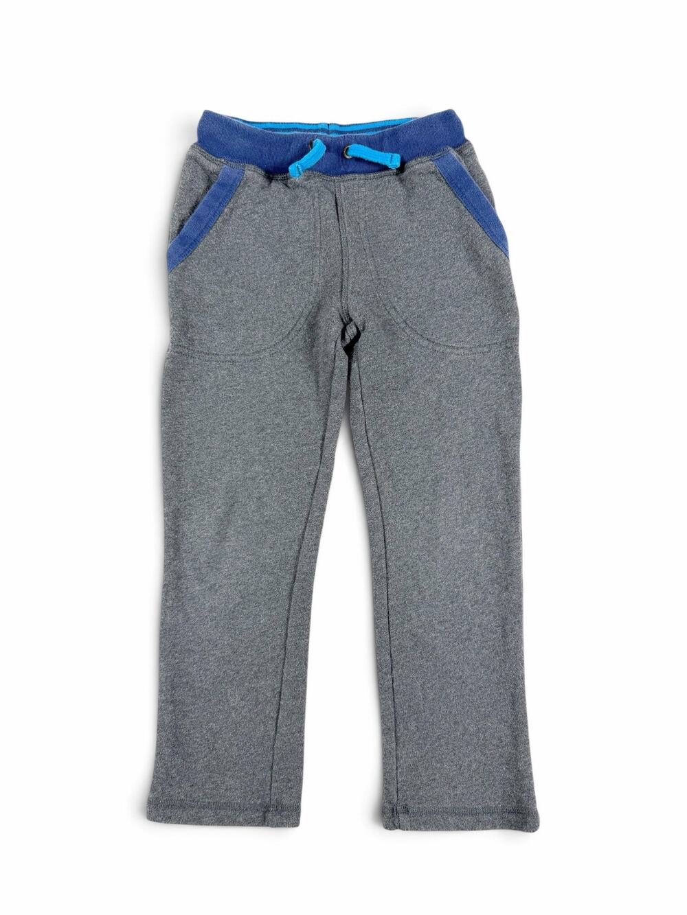 Mini Boden Cotton Sweatpants Gray Blue Drawstring Boys Size 7 year